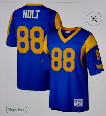 Men Los Angeles Rams #88 Holt blue Nike Limited NFL  2025  Jersey->los angeles rams->NFL Jersey